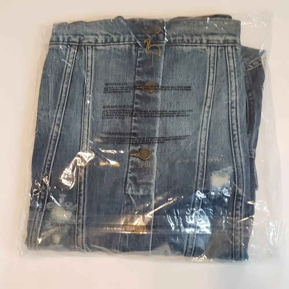 Sandrine Rose x Free People Boys Don’t Cry Boyfriend Jean Jacket Size Medium - Picture 3 of 6